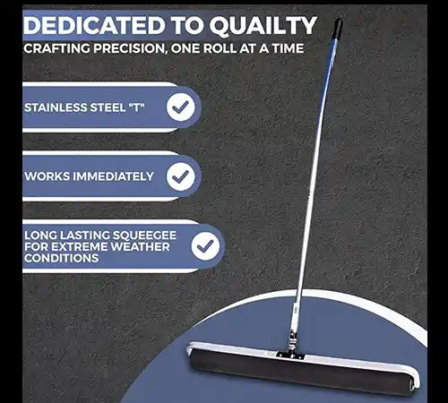 Tourna Dri Ready Roll Court Squeegee, Black